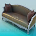 3D Modell Antikes Sofa - Vorschau