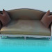 3d model Antique Sofa - preview