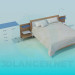 3d model Double bed - preview