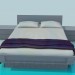 3d model Cama - vista previa