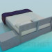 3d model Cama - vista previa