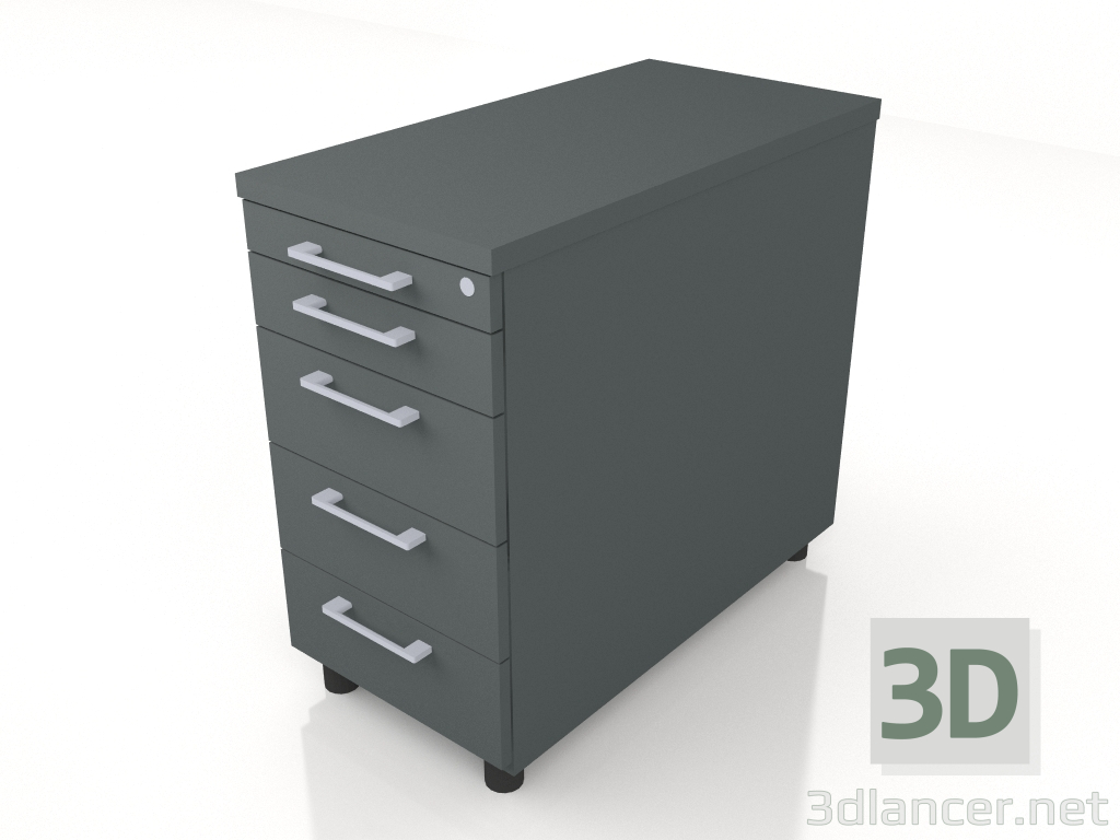 3d model Pedestal estacionario Estándar KRT74 (402x800x740) - vista previa