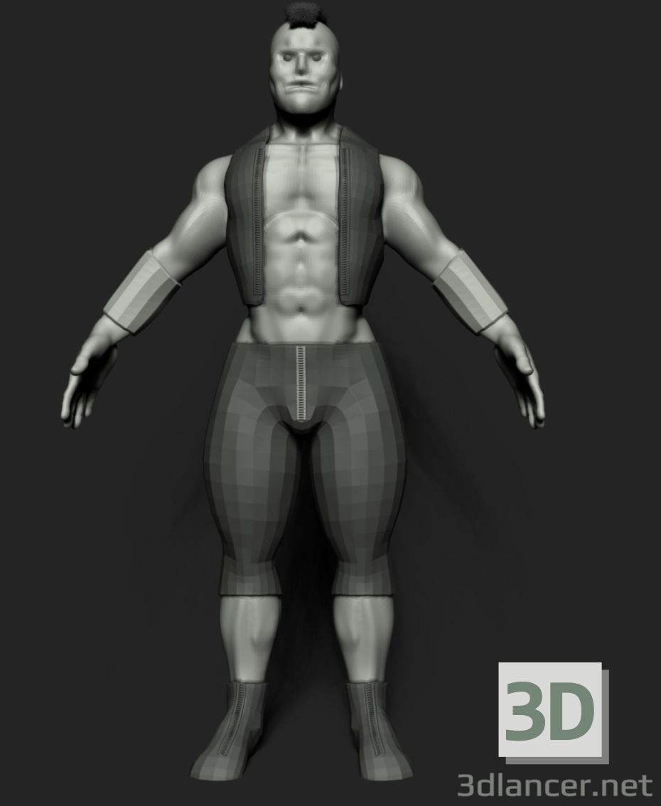 Modelo 3d Humana - preview