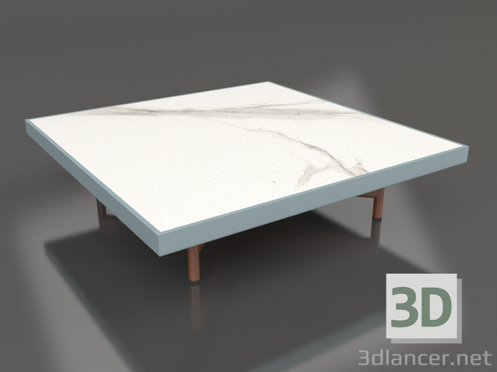 3d model Square coffee table (Blue gray, DEKTON Aura) - preview