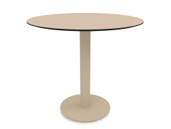 Dining table on column leg Ø80 (Sand)