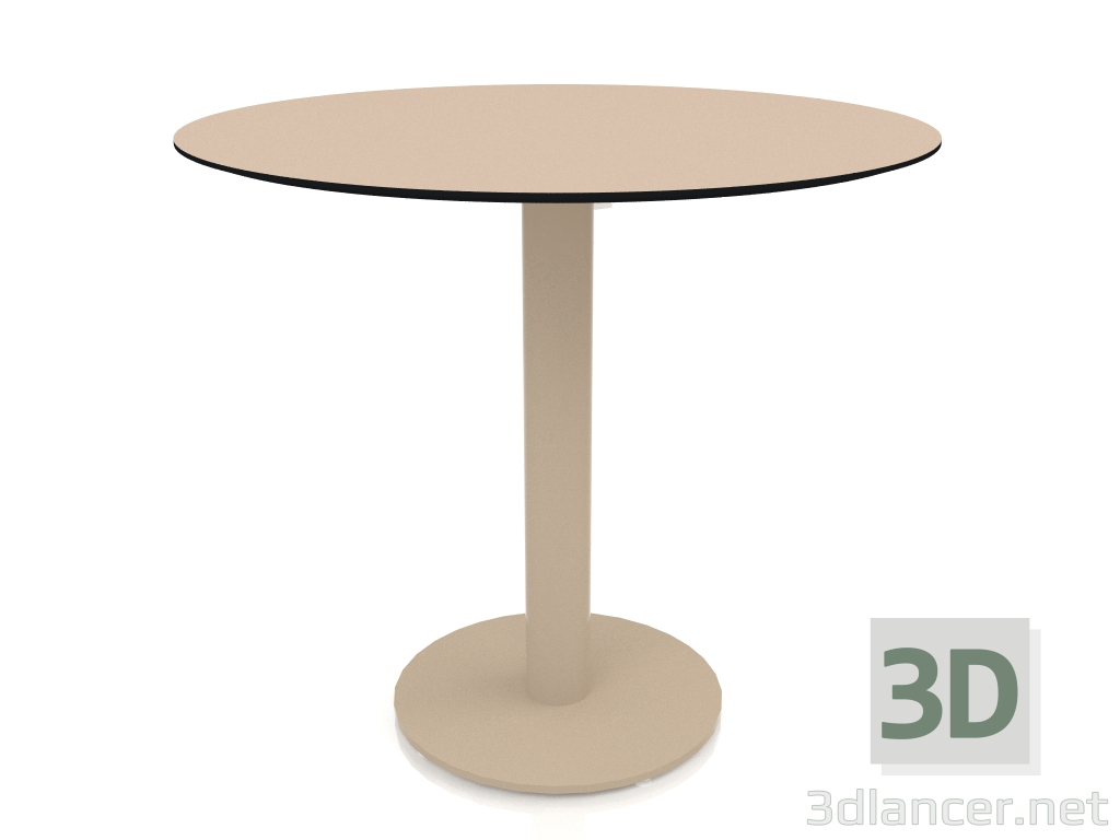 3d model Mesa de comedor sobre pata columna Ø80 (Arena) - vista previa