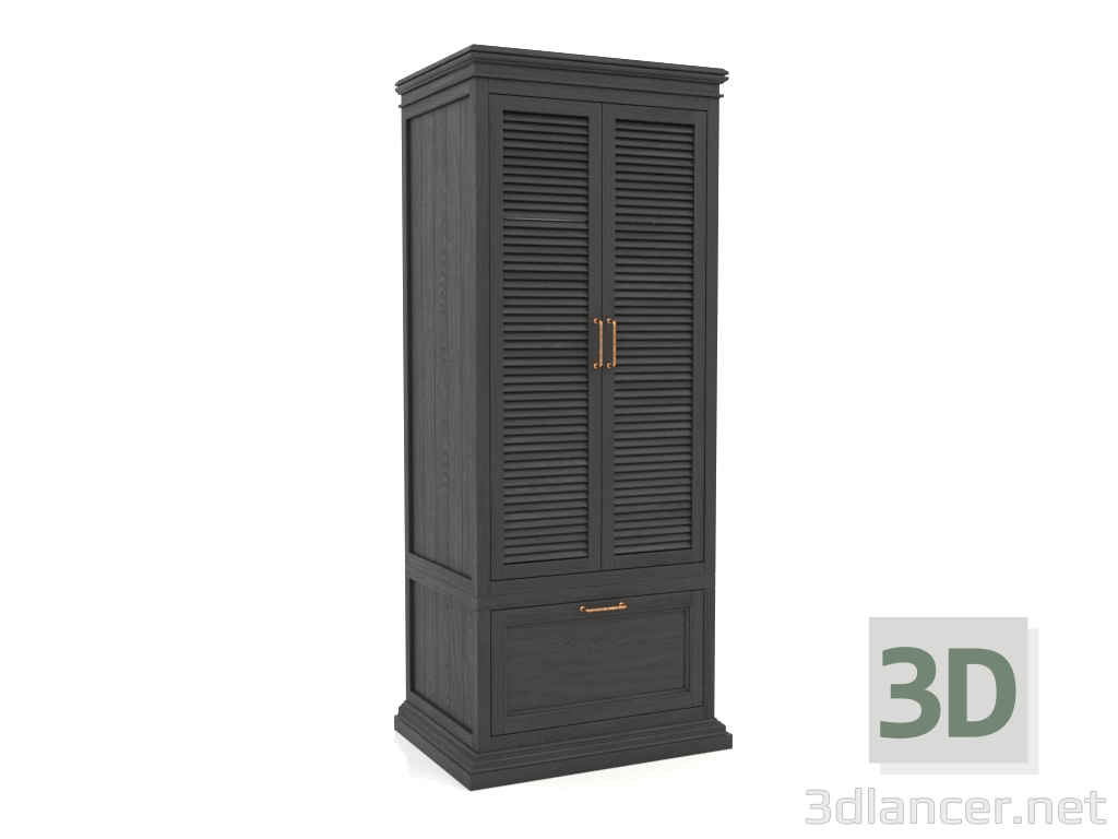 3D Modell Kleiderschrank (1 Abschnitt) - Vorschau