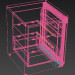 modello 3D di minifrigo comprare - rendering