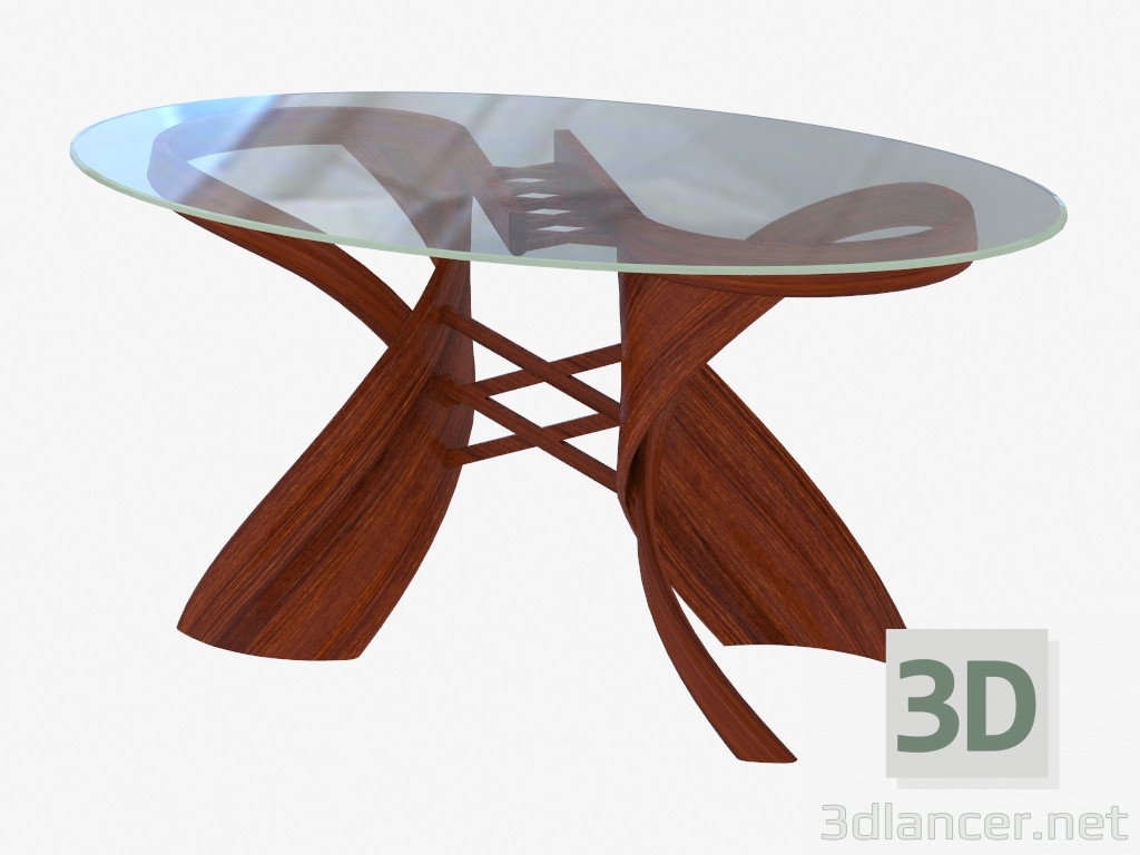 modello 3D Tavolo da pranzo in stile Art Nouveau - anteprima