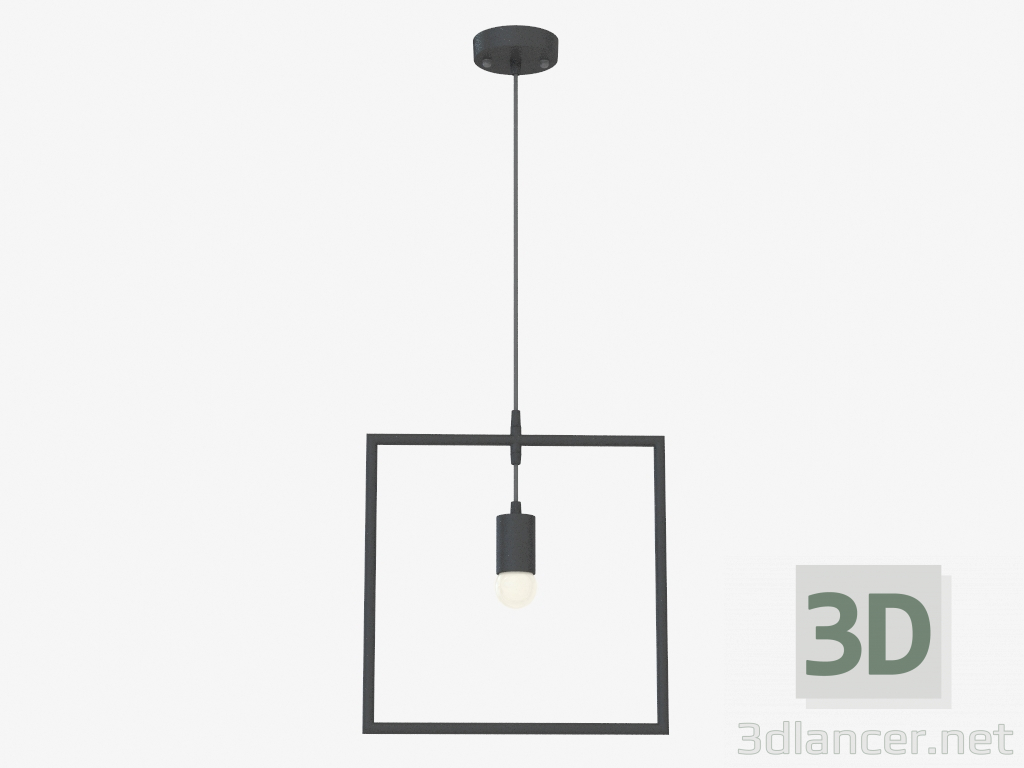 modello 3D lampada a sospensione (S111016 1D) - anteprima