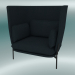 3d model Sillón Cloud (LN5, 90x111 H 120cm, Patas negras cálidas, Sunniva 2 192) - vista previa