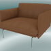 3d model Esquema del sillón (cuero coñac refinado, aluminio pulido) - vista previa