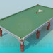 3D modeli Bilardo masası - önizleme