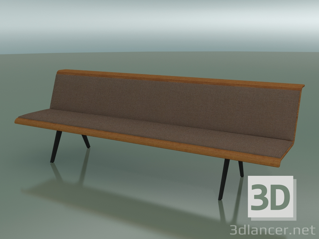 3d model Central module Waiting 4501 (L 240 cm, Teak effect) - preview