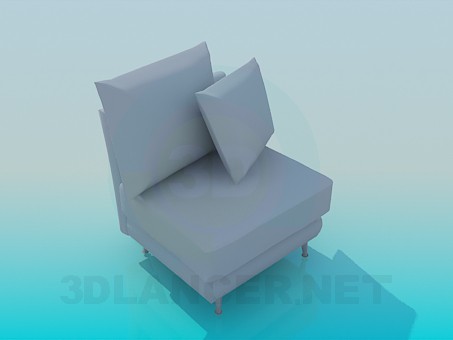 Modelo 3d Cadeira sem braços - preview