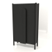 modèle 3D Armoire à longues poignées W 01 (800x300x1400, bois noir) - preview