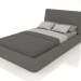 modello 3D Letto matrimoniale Picea 1200 (grigio) - anteprima