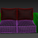 Sofa 3D-Modell kaufen - Rendern