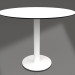 3d model Dining table on column leg Ø90 (White) - preview