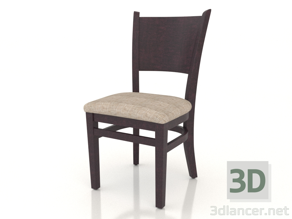 modèle 3D Chaise Bristol (palissandre) - preview