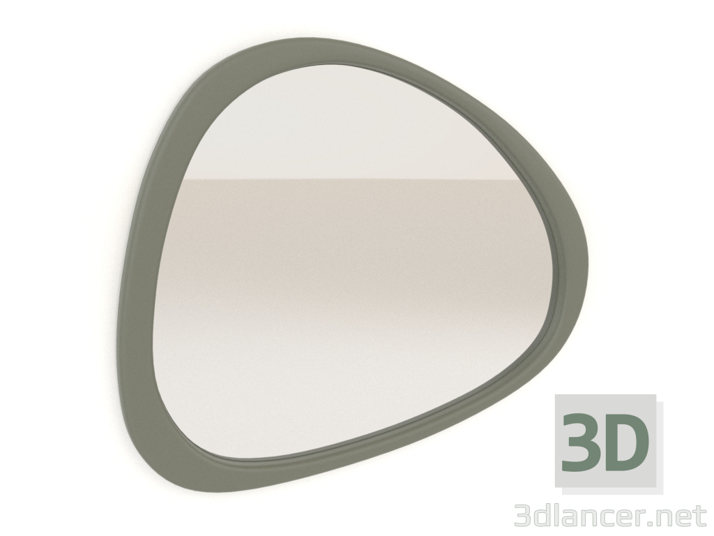 modello 3D Specchio da parete piccolo ASYM (oliva) - anteprima modello 3D Specchio da parete piccolo ASYM (oliva) - anteprima