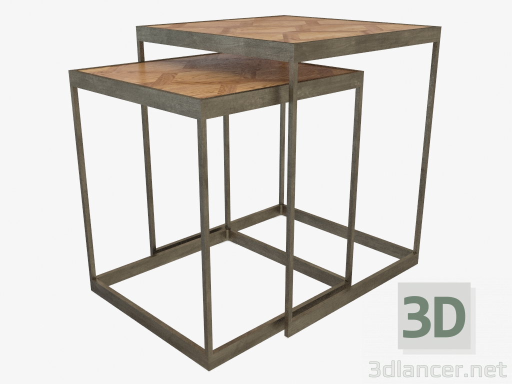 3d model Tabla de diario FRANKET SIDE TABLE (522.014) - vista previa