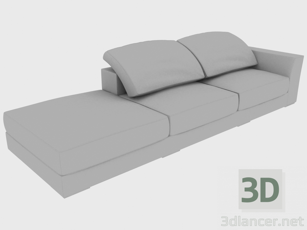 3d model Sofá PENÍNSULA ALFRED (327x105xh76 DX) - vista previa