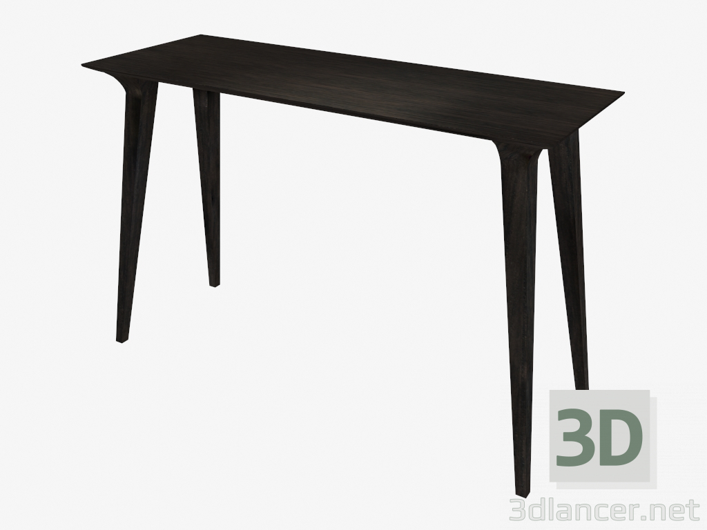 Modelo 3d Mesa de console (cinza manchada cinza 40x110) - preview