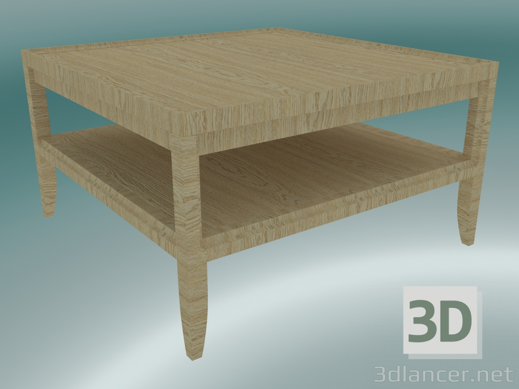 3D Modell Couchtisch (Eiche hell) - Vorschau