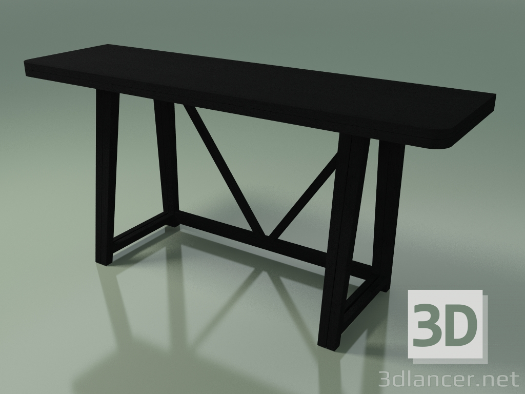 3d model Mesa consola plegable (51, negro) - vista previa