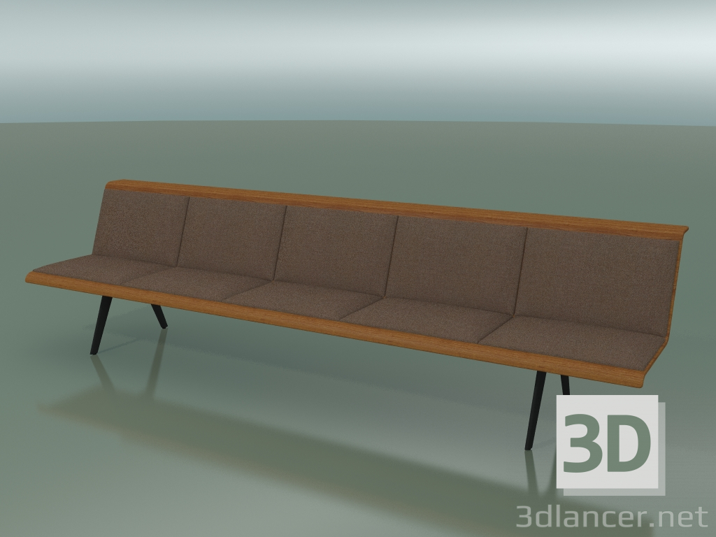 3D Modell Zentralmodul Warten 4502 (L 300 cm, Teak-Effekt) - Vorschau