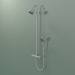 3d model Shower pipe with thermostat and 3jet overhead shower (34640800) - preview