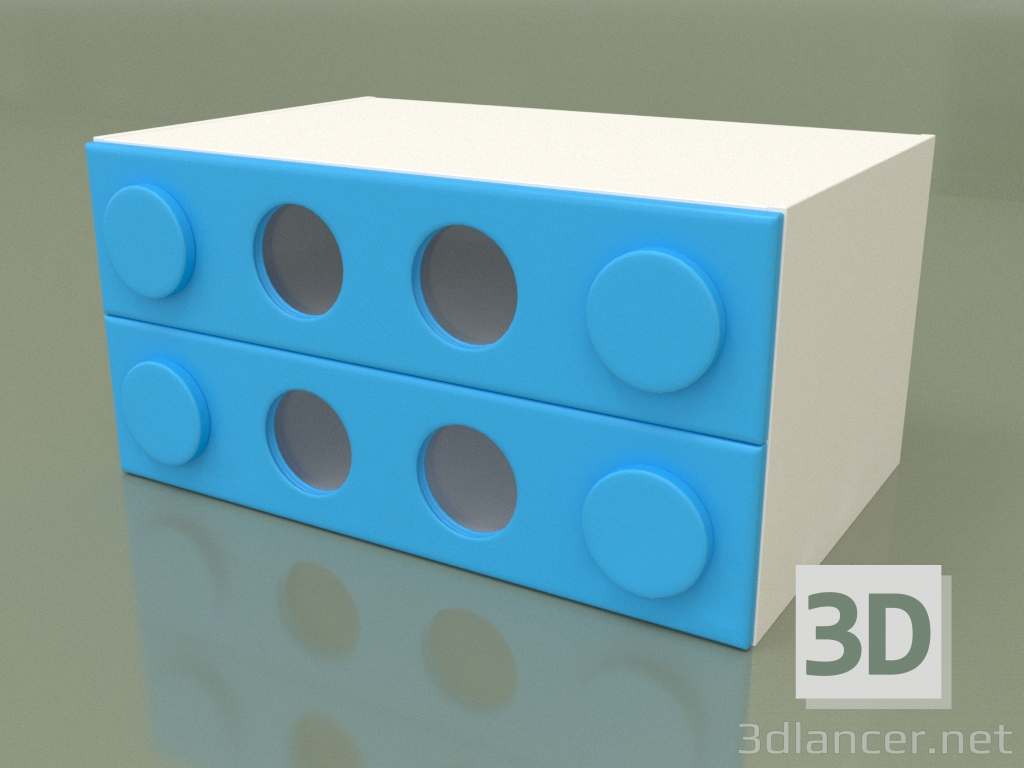 3d model Cajonera pequeña (Topacio) - vista previa