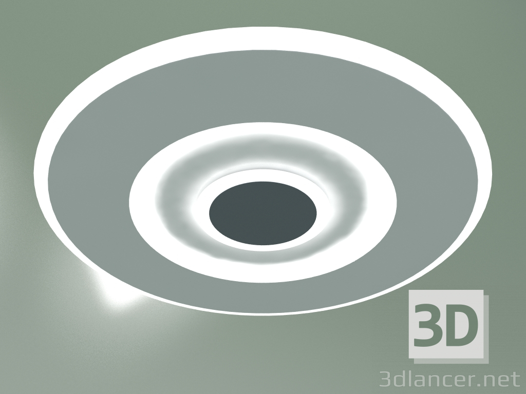 3d model Plafón LED Just 90219-1 (blanco-gris) - vista previa