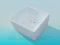 Deep shower tray