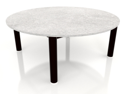 Table basse D 90 (Noir, DEKTON Kreta)