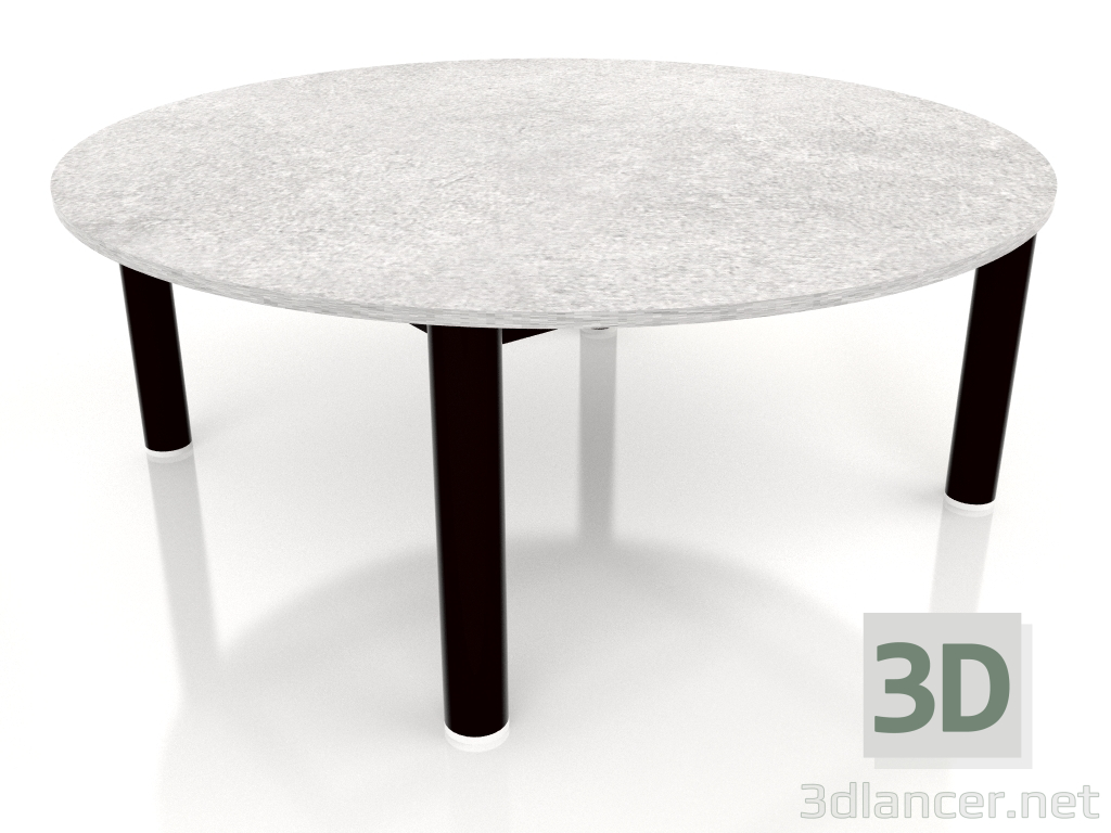 3d model Coffee table D 90 (Black, DEKTON Kreta) - preview