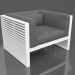 3d model Lounge chair (White) - preview