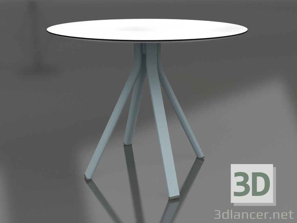 3d model Mesa de comedor redonda sobre pata columna Ø90 (Gris azul) - vista previa