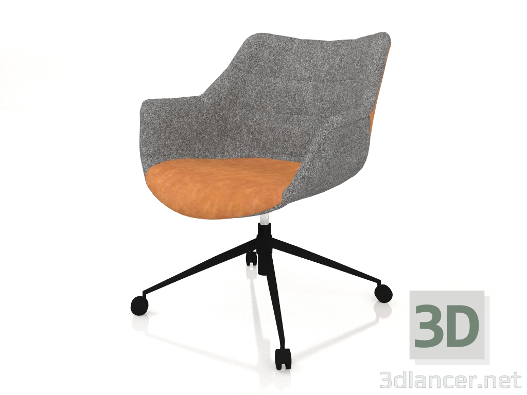 3d model Doulton office chair (Vintage Brown) - preview