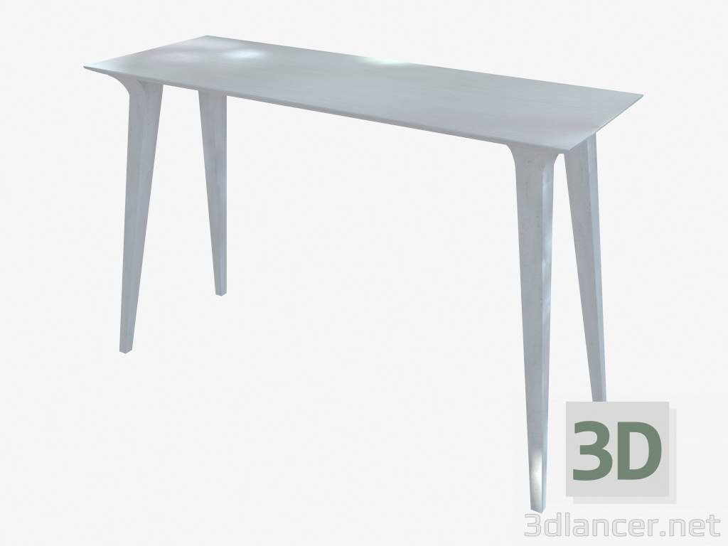 3d model Mesa consola (fresno lacado blanco 40x110) - vista previa