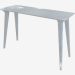 modèle 3D Table console (frêne laqué blanc 40x110) - preview