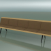 3d model Central module Waiting 4502 (L 300 cm, Natural oak) - preview