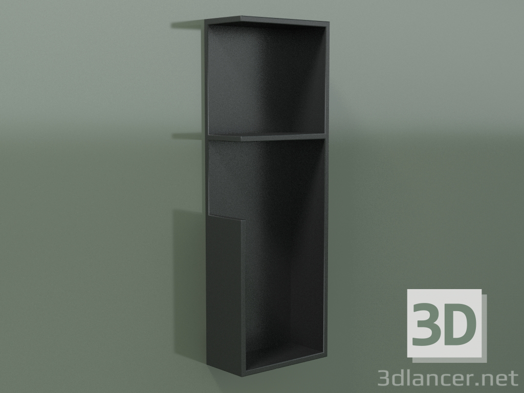 3d model Vertical shelf (90U19003, Deep Nocturne C38, L 24, P 12, H 72 cm) - preview