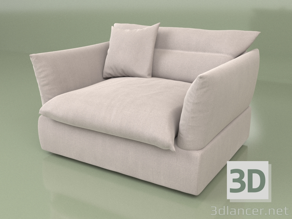 3d model Armchair Ralf - preview