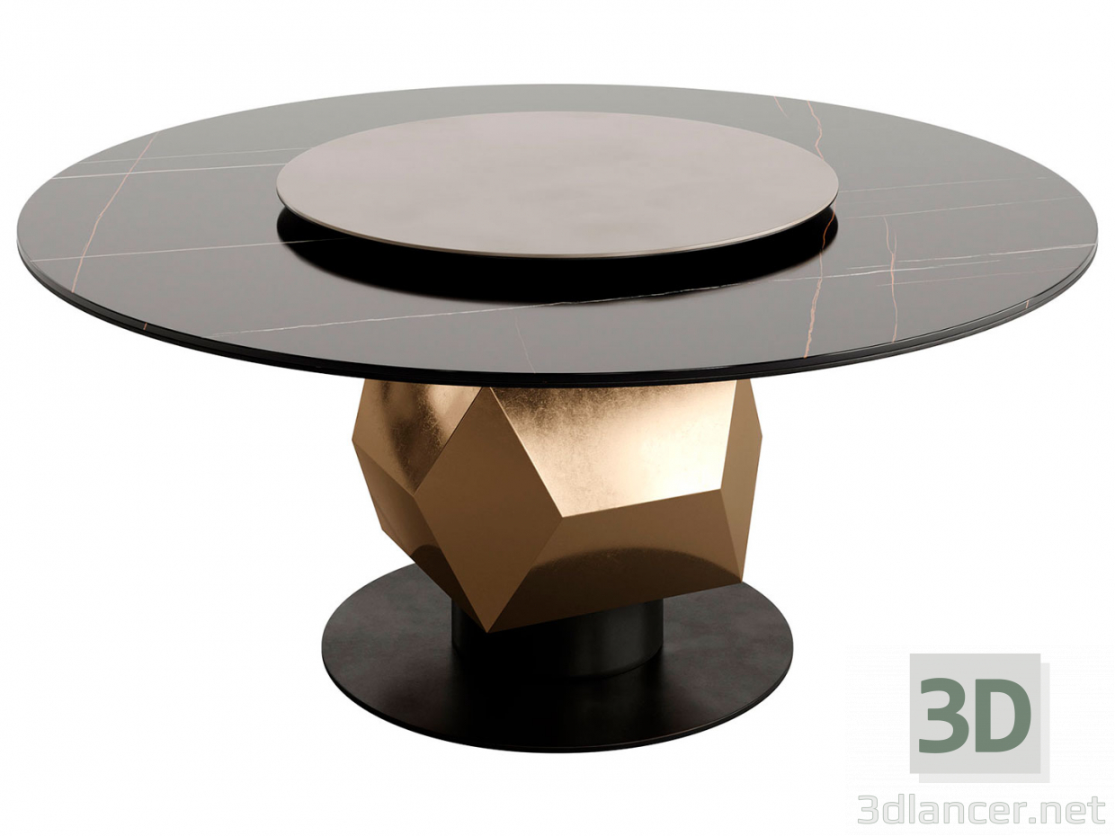 modèle 3D de TL-2920_Table à manger ronde par Tonino Lamborghini acheter - rendu