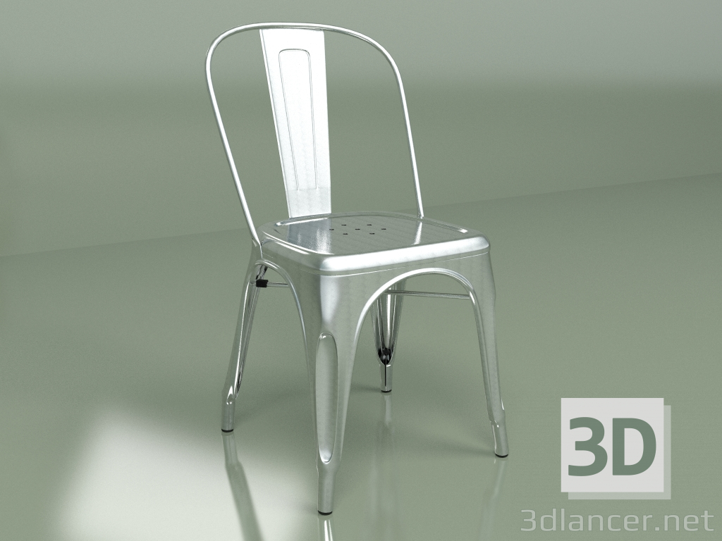 modello 3D Sedia Marais (zincata) - anteprima