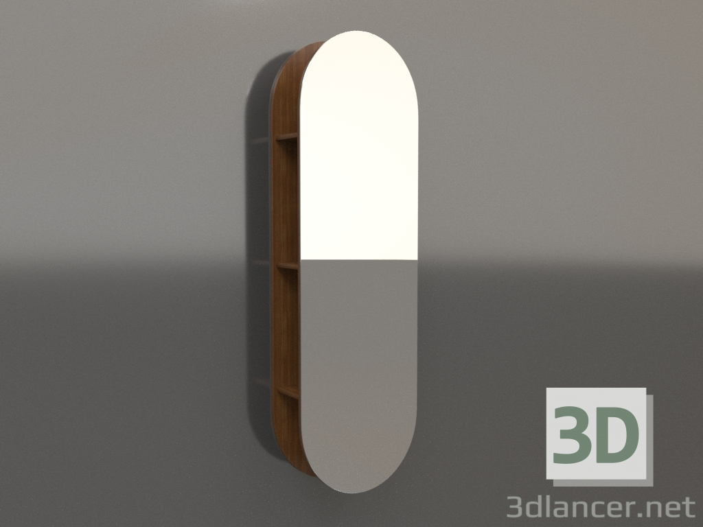 3d модель Зеркало ZL 20 (450х205х1500, wood brown light) – превью