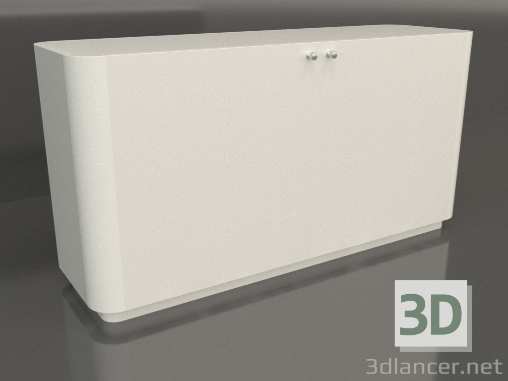 3d model Mueble TM 031 (1460x450x750, color plástico blanco) - vista previa