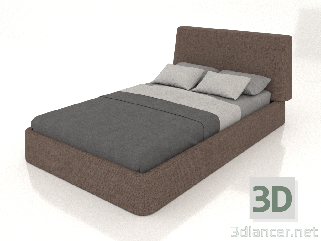 Modelo 3d Cama de casal Picea 1200 (marrom) - preview